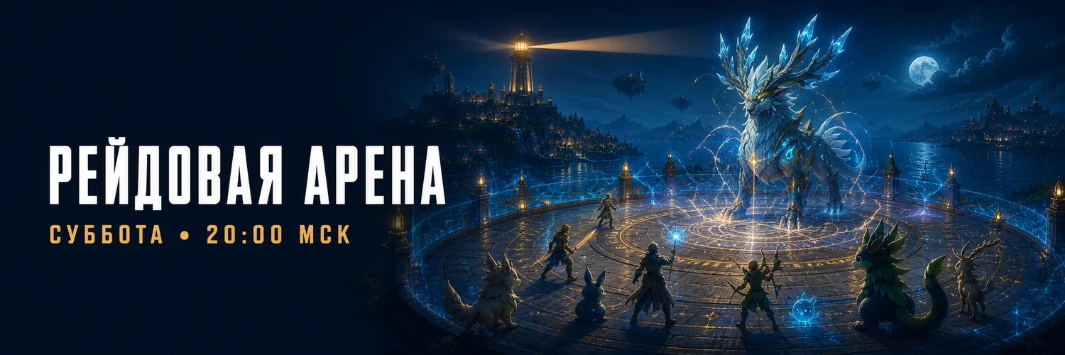 Рейдовая арена по субботам в 20:00 МСК